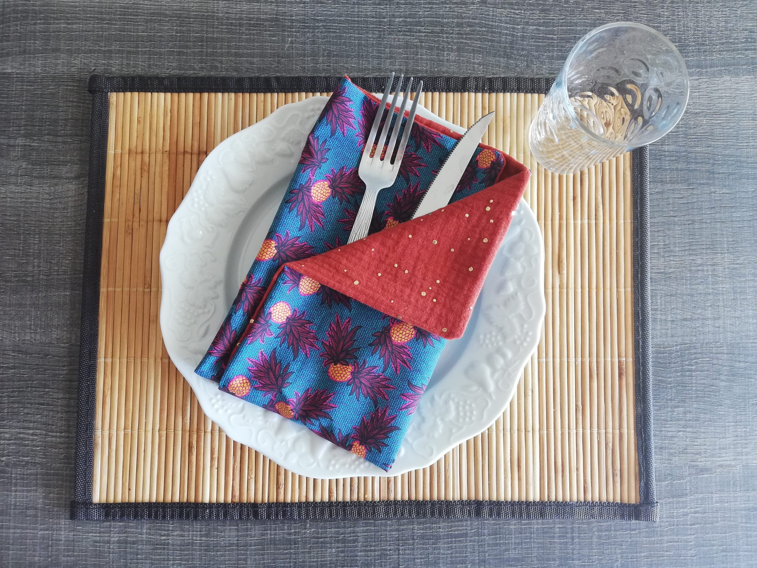 DIY : créer ses serviettes de table pour Noël - Elle