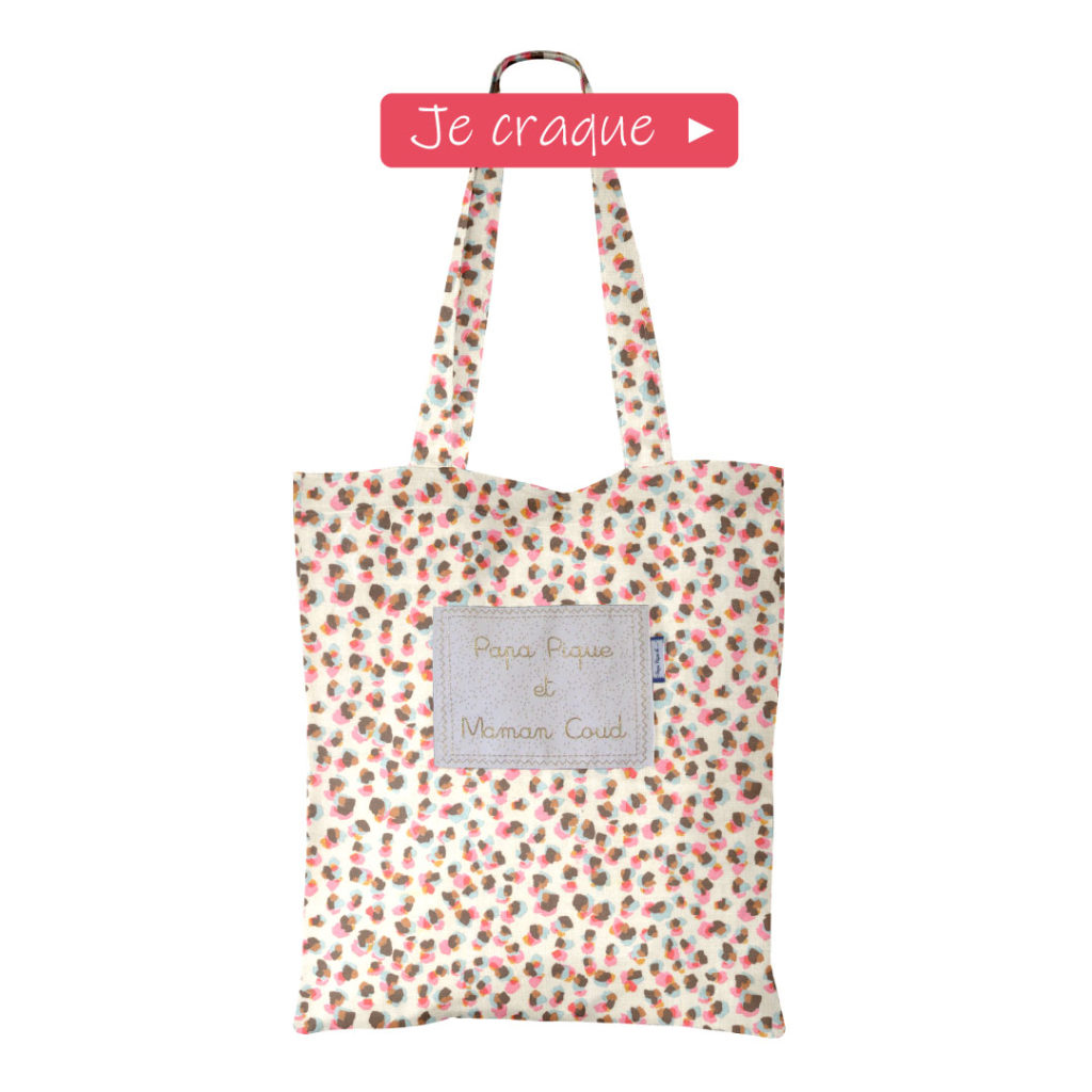 sac tote bag confetti aqua