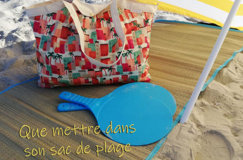 Quoi mettre dans son sac de plage Papa Pique et Maman Coud