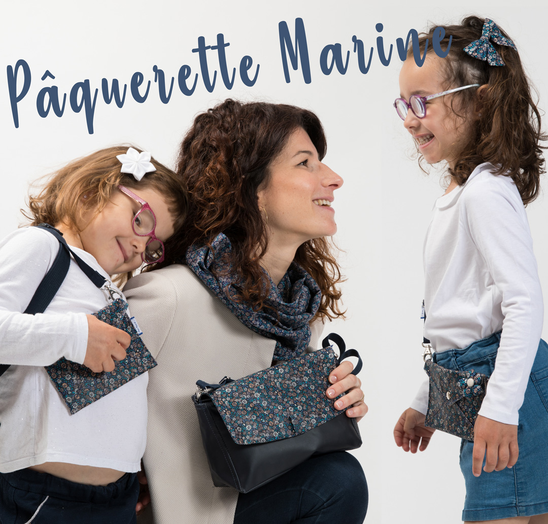 Petite pochette enveloppe petits coeurs - Papa Pique et Maman Coud