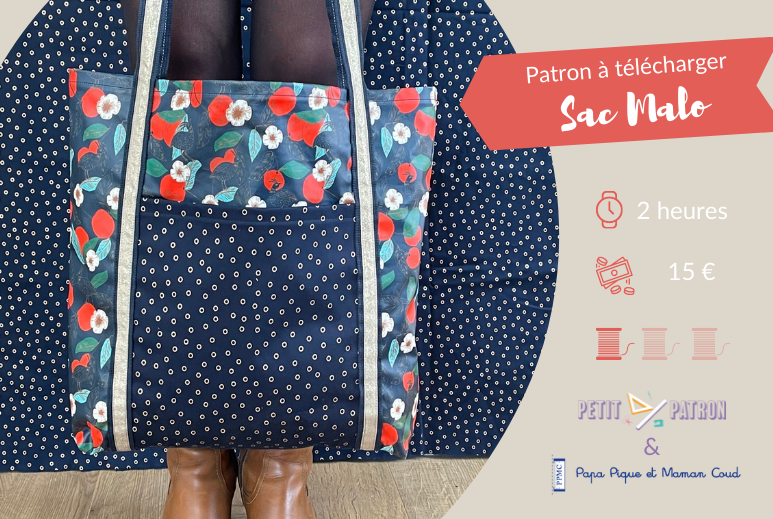 Tuto couture sac tote bag Malo - En partenariat avec Petit Patron